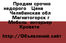 Продам срочно недорого › Цена ­ 5 000 - Челябинская обл., Магнитогорск г. Мебель, интерьер » Кровати   